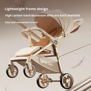 Kereta Dorong Bayi Baru untuk Usia >3 Tahun Rangka Paduan Aluminium Ringan Dapat Dilipat Desain Pandangan Tinggi - Product Image 3