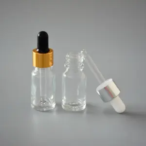 Cosmetic skin care glass dropper bottle 10ml Glass essential oil dropper bottle for home use