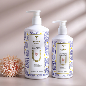 Gel de Baño Corporal de Coco Nutritivo, Sin Sulfatos, de Alta Espuma, de Marca Blanca Personalizada del Fabricante, 250 ml/500 ml, para Todo Tipo de Piel - Product Image 6