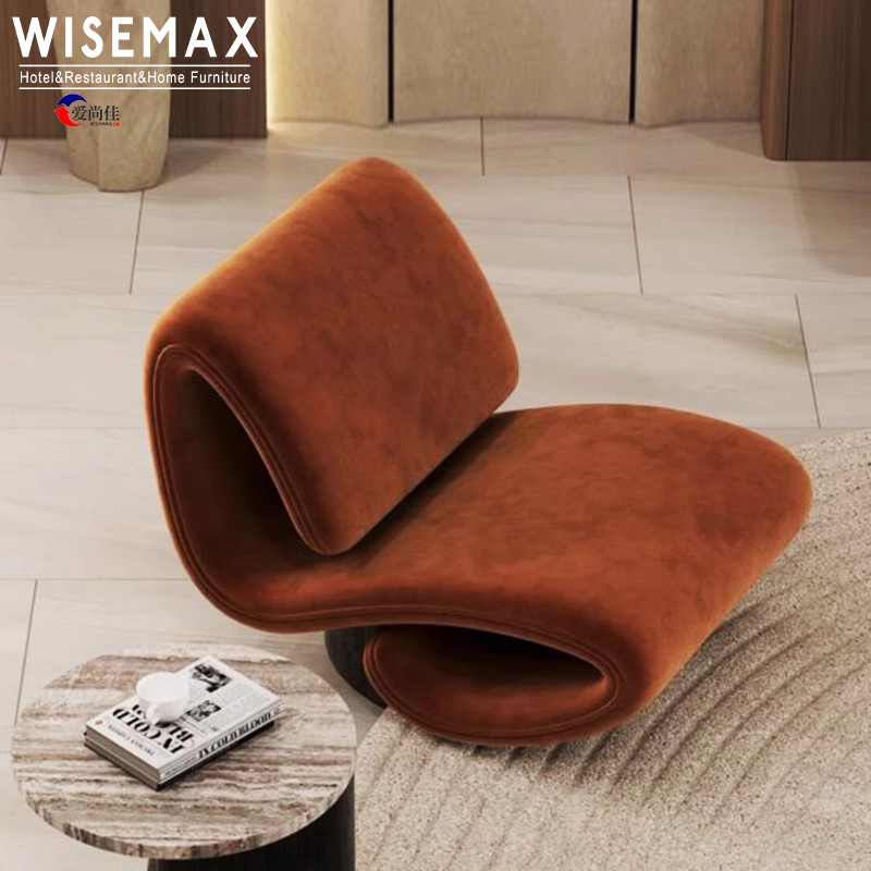 WISEMAX мебель Nordic гостиничный лобби одноместный диван стул металлическое основание для отдыха бархатное кресло для отдыха кресло для гостиной