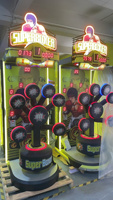 Machine d'arcade de boxe multi-points Jinns Source Factory pour l'entraînement sportif, en bois, à monnayeur, avec interface en anglais