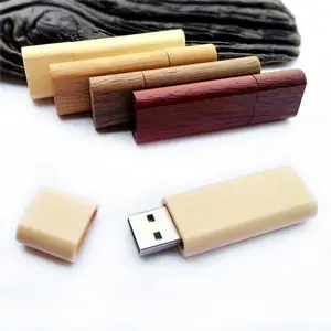 Recommend genuine wooden flash drive 8g 16g 32g car pendrive u disk smart tv usb stick wholesale wooden memoria usb memory stick