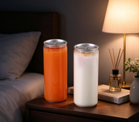 Sans BPA, 250 ml, 330 ml, 500 ml, 650 ml, 700 ml, bouteille de boisson en PET de qualité alimentaire avec couvercle en aluminium facile à ouvrir