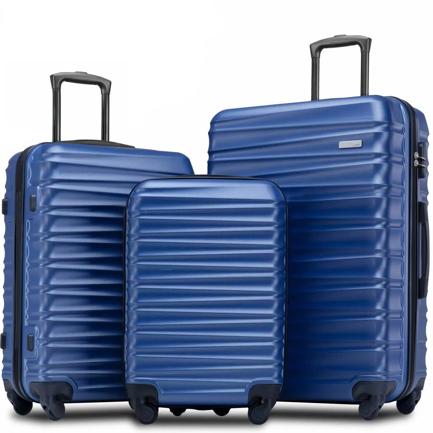 Customizable Portable Luggage 3 pcs Set Light Weight Travel Bag Suitcase Luggage Set Hard Shell ABS Trolley Luggage