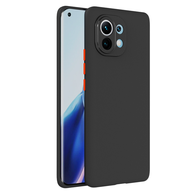 Ultra Thin TPU Case for Xiaomi Mi 11 Tight Fit Body Colorful Button Design Customizable Colors Low Minimum Order
