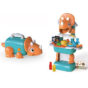 Ensemble de jeu de cuisine en plastique 42 pièces, valise dinosaure déformable, jeu de rôle éducatif, jouet pour enfants, cadeau - Product Image 3