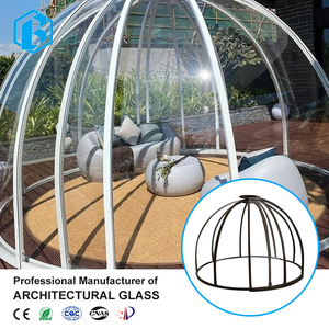 Tente de camping de luxe en plein air facile à installer, maison à bulles sphérique en aluminium transparent PC, ciel étoilé - Product Image 3