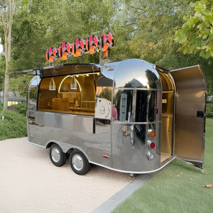 Kiosque mobile remorquable en acier inoxydable pour la vente de snacks, bonbons, chips et café, résistant à la rouille, pour usage extérieur - Product Image 1