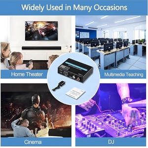 Syong 2.0 HDMI 4K 5.1เครื่องถอดรหัสเสียงสำหรับ HDMI เป็น AUX เครื่องแยกสัญญาณเสียง5.1ออปติคอลในครอบครัวโลหะสำหรับ HDMI เป็น <span class=keywords><strong>AV</strong></span> Conve - Product Image 6