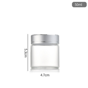 47ml Silver Lid Flat Glass Screen Printed Saffron Dispensing Bottle Bird's Nest Candy Capsule Cordyceps Flower Tea Agarwood Hou - Product Image 6