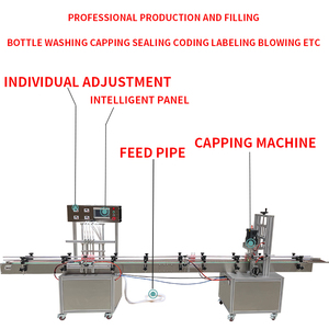 4 đầu làm đầy vít cap dây chuyền sản xuất xà phòng lỏng chai nước hoa nước hoa dexun tự động điền máy dây chuyền sản xuất - Product Image 4