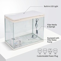 Aquarium Relaxlines en verre haute définition 103L avec éclairage intégré et filtration – Idéal pour salon et bureau