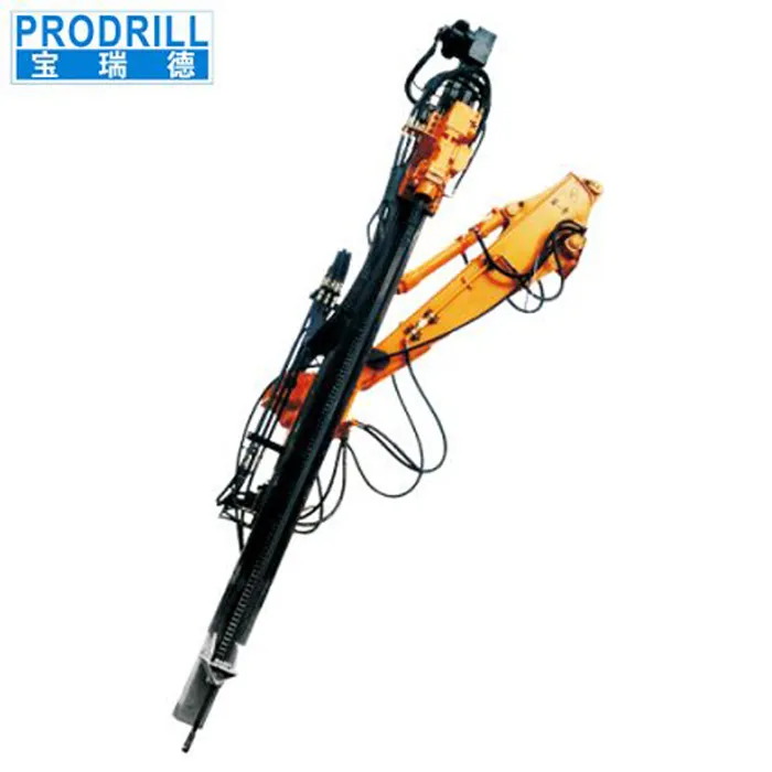 PD90 Excavator Dipasang rock drill lampiran rig Konstruksi hidrolik Didorong Compressor