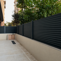 Clôture en lattes d'aluminium, panneau vertical, clôture à persiennes, extérieur, pour jardin, patio, cour, fabricant en gros, Chine, OEM