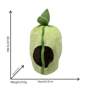 Breathing Avocado Donkey Plush <b>Doll</b> PP Cotton Short Plush Material 31-50cm Height <b>Cute</b> Youth Music Toy Bags Gift Wholesale - Product Image 3