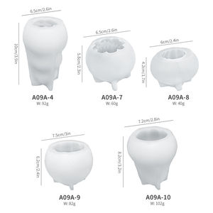 V104 Diy Halloween Pompoen Spook Kaarsvorm Creatieve Pompoen Kleine Ornamenten Aromatherapie Gips Lijmvorm - Product Image 5