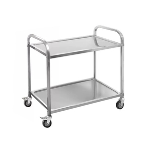 호텔 및 레스토랑을위한 스테인레스 스틸 2 단 레스토랑 음식 서비스 트롤리 카트 - Product Image 2