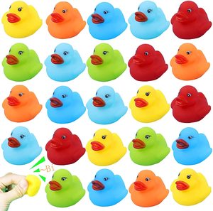 Mini Patitos de Goma Multicolores, Divertidos Juguetes de Baño de PVC para Niños Pequeños, para Usar en el Baño, Juguete para Bebés para Jugar en el Agua, Regalo - Product Image 6