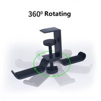 Support de casque de jeu pour PC en alliage d'aluminium rembourré à double pince pour support de table Chicon CHHP02