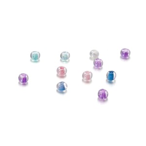 Macaron Colored Glass Seed Beads 2mm Hole 1mm Diameter Scattered Beads For DIY <b>Childrens</b> Crafting Supplies - Product Image 1