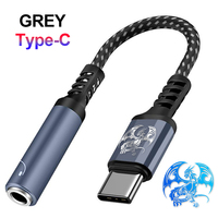 EONLINE-AMPLIFICADOR DE AURICULARES DAC USB tipo C a Jack de 3,5mm, adaptador de Audio, decodificador Digital, convertidor AUX para Xiaomi y Huawei