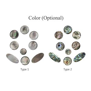 Lustro — ensemble de 9 boutons de Saxophone Alto, matériau de <span class=keywords><strong>coque</strong></span>, lot de 9 pièces - Product Image 3