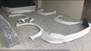 Runde – matériau en Fiber de carbone pour Lexus <span class=keywords><strong>LX570</strong></span> 2016-2019, Kit de carrosserie wade modifié, lèvre avant, sourcils de roue, lèvre arrière, aile moyenne - Product Image 6