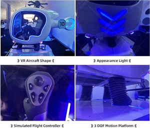 ระบบจำลองการบิน Vr,เครื่องบินนักบินจำลอง9d Vr เสมือนจริงเครื่องจำลองการหมุน - Product Image 3