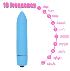 Mini Vibratore Bullet a Batteria con 10 Velocità, <span class=keywords><strong>Dildo</strong></span> e Giocattolo Sessuale per la Masturbazione Femminile con Stimolatore del Punto G e del Clitoride - Product Image 2