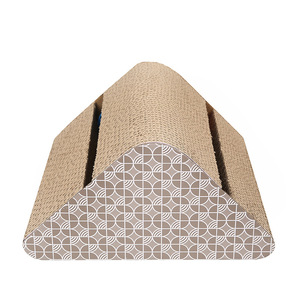 Customizable <b>Cat</b> Toy Pet Scratcher Corrugated Paper Triangular Creative <b>Cat</b> <b>Scratching</b> Board Durable Wholesale - Product Image 4