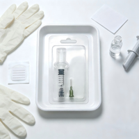 Kit d'emballage sous blister pour seringue à concentré botanique, injecteur en verre Luer Lock de 1 ml avec embout arrondi