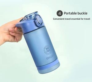 BPA Free Tritan Sports Water <b>Bottle</b>, Leakproof <b>Flip</b> <b>Top</b> Drinking <b>Bottle</b> <b>with</b> Handle, for Gym, School - Product Image 6