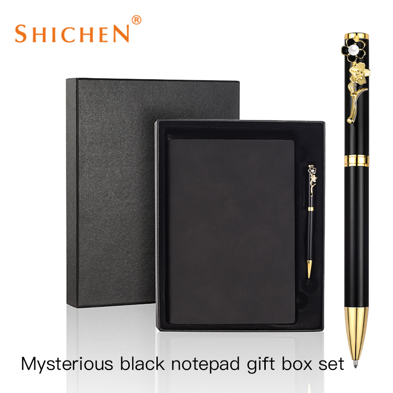 Set di penne per taccuino nero
