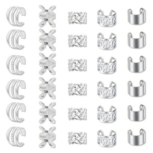Combinación de doble propósito de accesorios personalizados <span class=keywords><strong>para</strong></span> el cabello trenzado sucio y pendientes material chapado en oro - Product Image 1