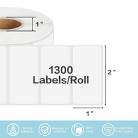 Étiquettes autocollantes thermiques auto-adhésives avec Logo d'impression personnalisé, rouleau d'emballage par Sublimation, en vinyle blanc blanc blanc blanc vierge, pièces
