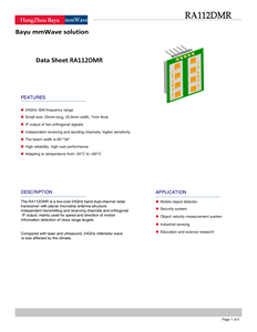 用于移动物体检测的低成本24ghz波段双通道多普勒毫米波雷达传感器 - Product Image 2