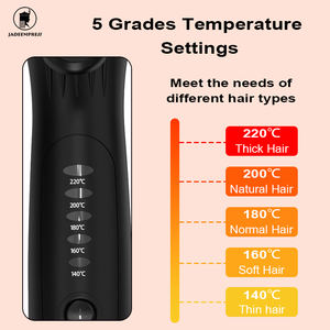 Rizador de pelo giratorio LED de 3 barriles de cerámica profesional <span class=keywords><strong>con</strong></span> calentador PTC 3 Ajustes de temperatura y calentamiento rápido - Product Image 3