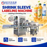 Étiqueteuse automatique à tête unique pour bouteilles PET, machine d'étiquetage à manchon rétractable pour ligne de production d'embouteillage d'eau, certifiée CE