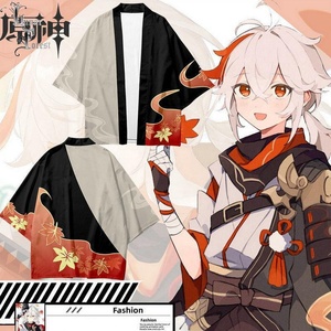 Nuevo Producto <span class=keywords><strong>2022</strong></span>, Camiseta Original Shen Feng Original Wan Ye, Kimono Harajuku, Abrigo con Plumas Tejidas - Product Image 1