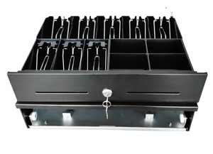 Caja Registradora KASROW con Tres Niveles <span class=keywords><strong>de</strong></span> Seguridad, Almacenamiento <span class=keywords><strong>de</strong></span> <span class=keywords><strong>Monedas</strong></span> y Billetes, Apertura Automática, para Supermercados, 1 Año <span class=keywords><strong>de</strong></span> Garantía - Product Image 1