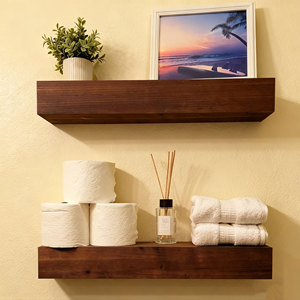 أرفف خشبية عائمة للجدران ، ريفية من أجل الجدار-أرفف خشبية مصنوعة يدويًا للحمام والمطبخ وغرفة المعيشة - Product Image 5