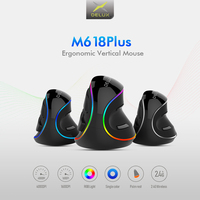 Souris verticale M618 Plus pour jeux, filaire, ergonomique, souris sans fil, 6 boutons, 4000 DPI, optique, main droite, pour PC portable
