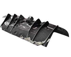 Para <span class=keywords><strong>Ferrari</strong></span> <span class=keywords><strong>488GTB</strong></span> Retrofit y upgrade Novitec, difusor trasero de fibra de carbono seco, carcasa pequeña - Product Image 2