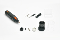 Affûteur d'électrodes en tungstène pour aluminium Uweld, outil rotatif de soudage TIG avec guides et bloc de meulage plat, décalages de coupe