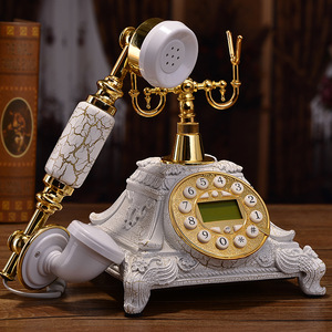 Décoration de maison à vendre la meilleure qualité européenne cordon fantaisie avec carte Sim Modem vieux téléphone Antique Style rétro téléphone fixe - Product Image 3
