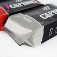 Sac à café avec impression d'étiquette personnalisée gousset latéral style arabe du Moyen-Orient fait de feuille d'aluminium en plastique de qualité supérieure pour les boissons d'emballage alimentaire