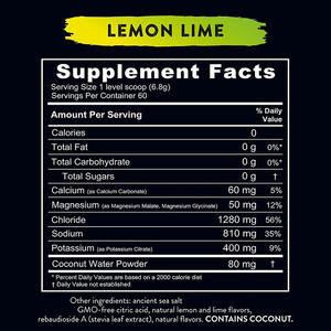 OEM 수화 전해질 분말 에너지 음료 분말 전해질 레몬 라임 전해질 음료 분말 - Product Image 2