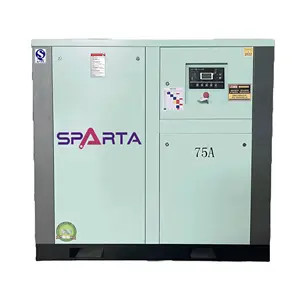 Oil Cooled IP65 Baosi Air End Inovance Converter 15kw 45kw Screw Air Compressor With CE
