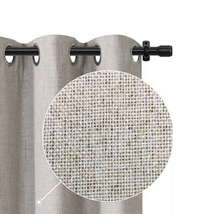 Double Side Biancheria Colorata 100% Blackout Rumore Smorzamento Nessun Rivestimento <span class=keywords><strong>Tenda</strong></span> Della Finestra - Product Image 1