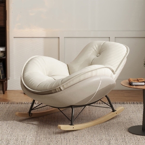 Chaise berçante moderne en forme de coquille d'œuf Fauteuil <span class=keywords><strong>inclinable</strong></span> pour adulte Canapé simple paresseux Balcon Loisirs Chaise longue pingouin Meubles d'hôtel - Product Image 5